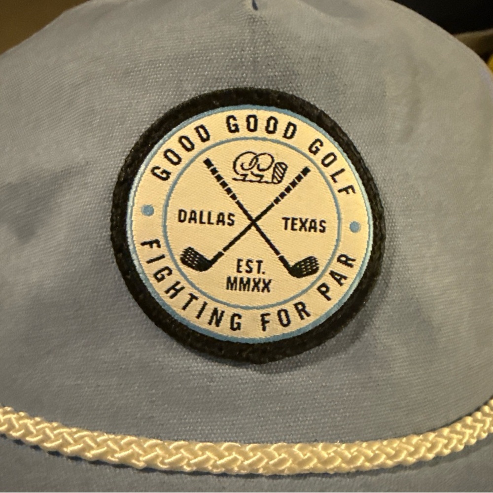 Light Blue Rope-Trim Cap - Picture 2 of 4